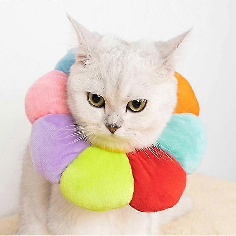 Adjustable Cotton Recovery Cone Collar for Cats and Dogs, Avocado Bread Shape, Protective Neck Design