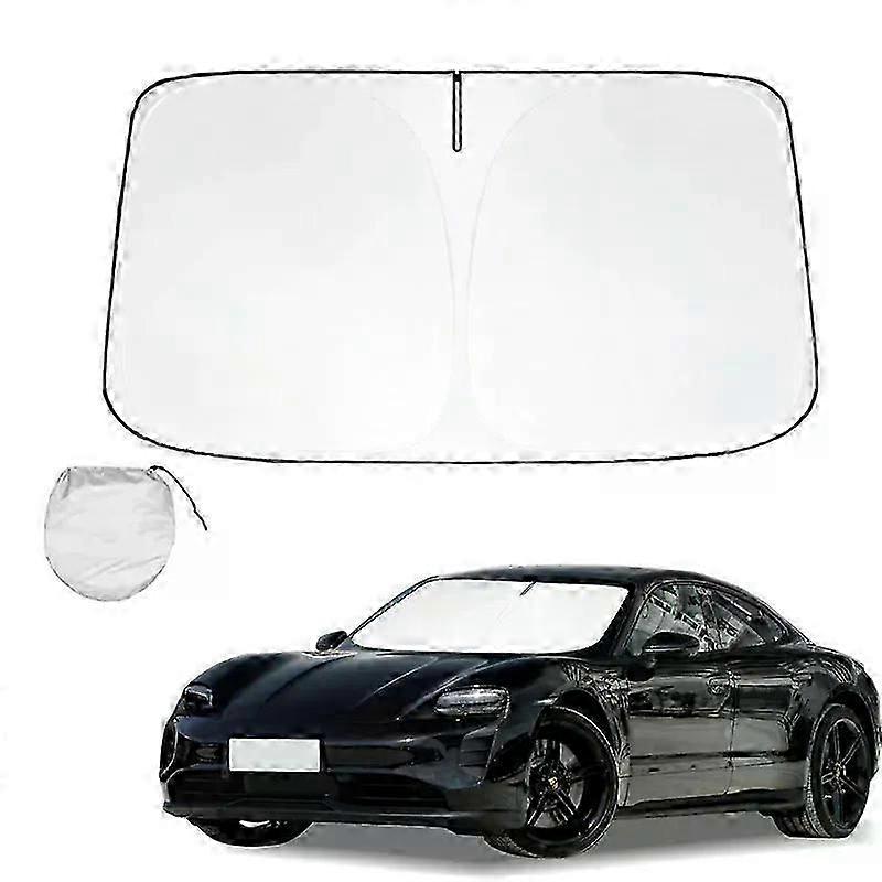 Magnetic Car Sun Shade for Porsche Taycan - Reflective UV Protection Windshield Visor