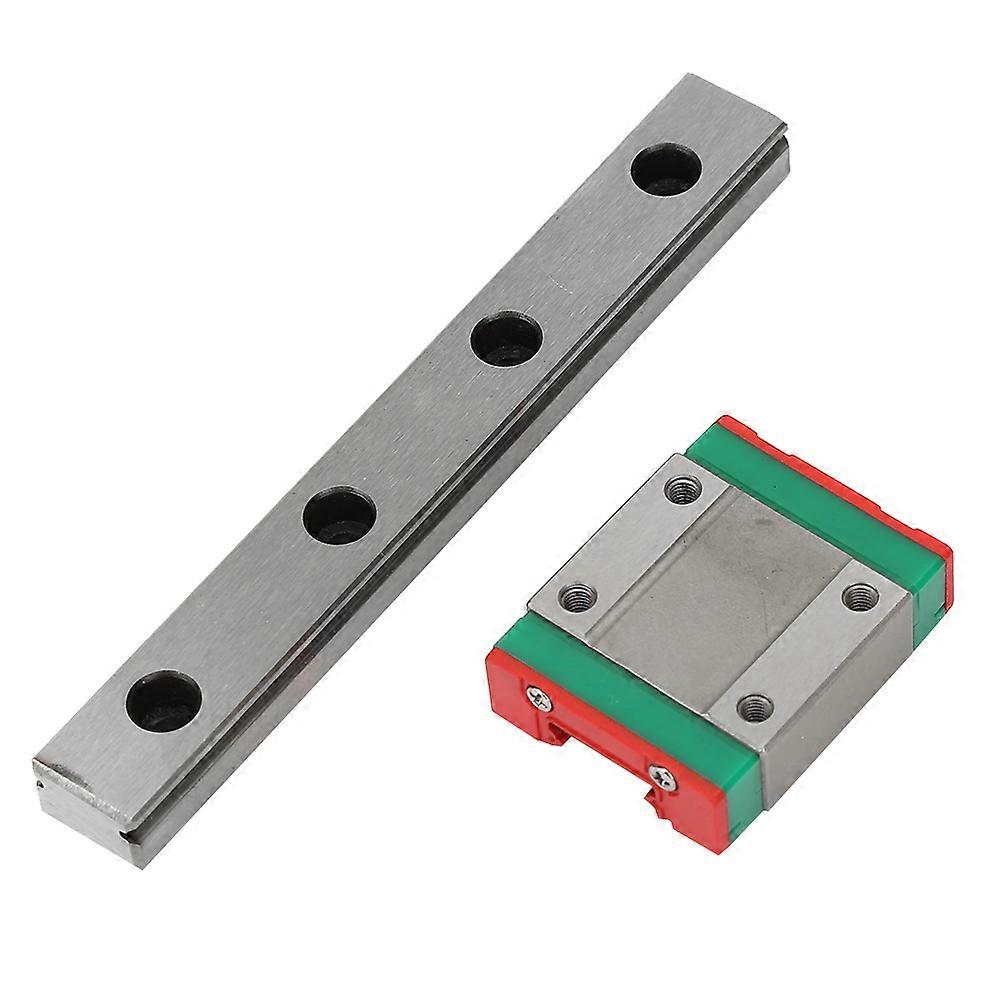 LML12B Black Miniature Linear Rail Guide 100mm Length   Slide Block