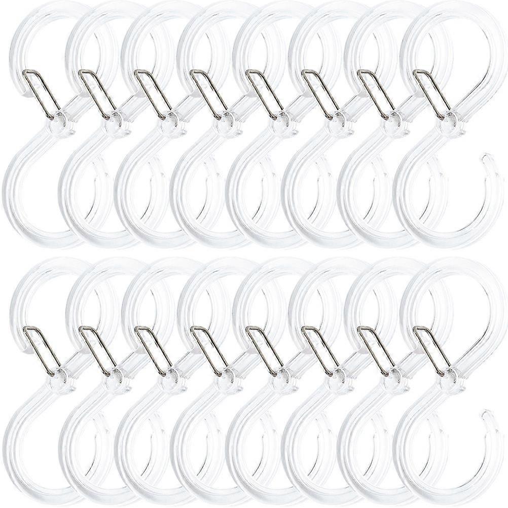 16pcs Heavy Duty Hooks for Kitchen, Bathroom, Wardrobe – Transparent Multi Functional Utility Hangers for Hats, Coats, Bags – No Drill Installation –
