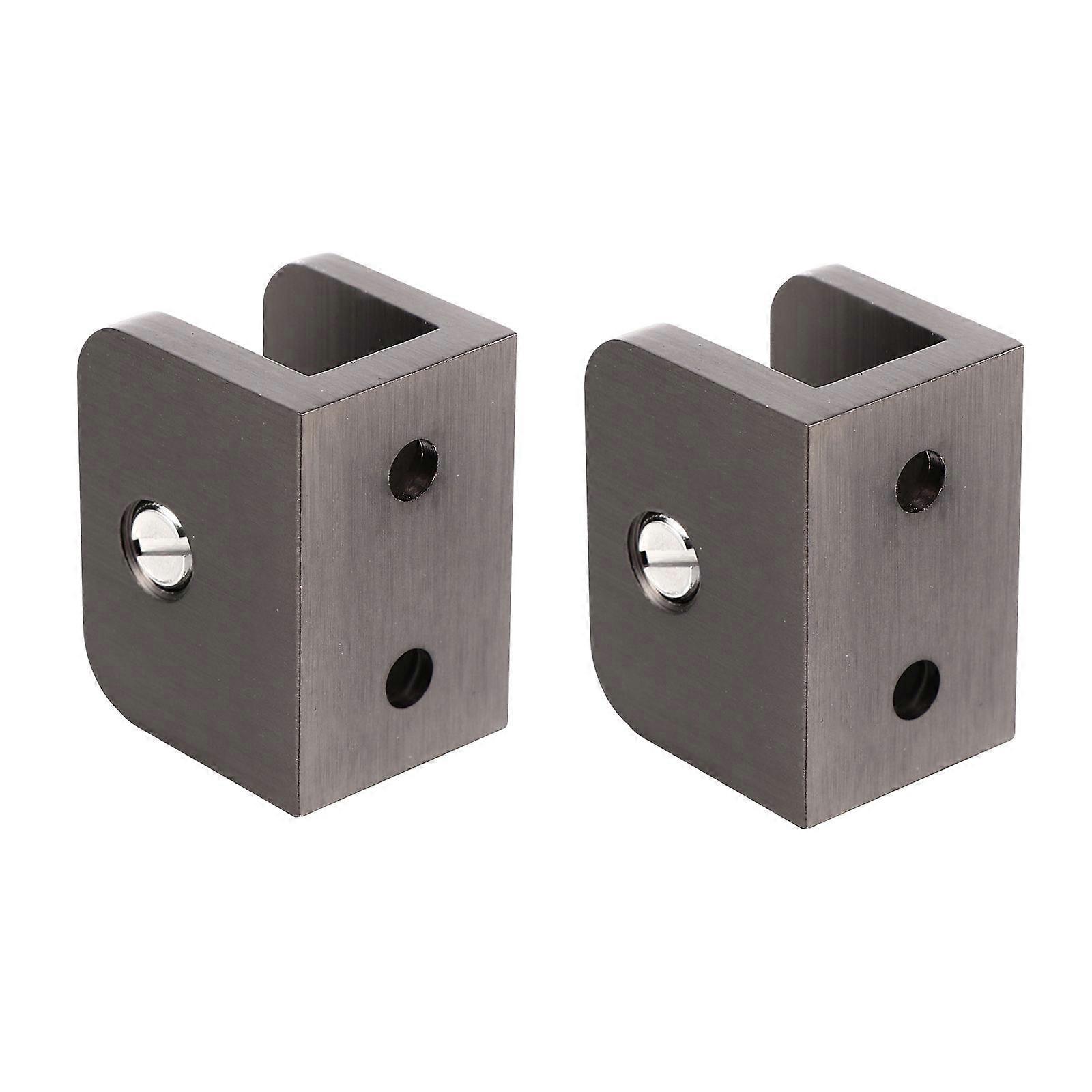 Black Copper Glass Shelf Bracket for Holding Use Constructed with Selected Material 2pcs