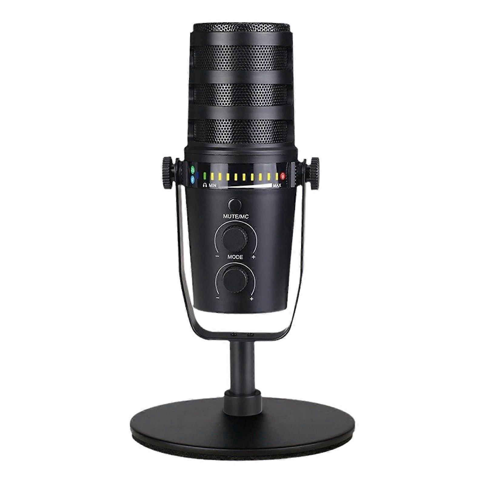 Studio USB Dynamic Microphone With Enhanced Noise Reduction For Live Streaming And Vocal Recording Podcast Mic