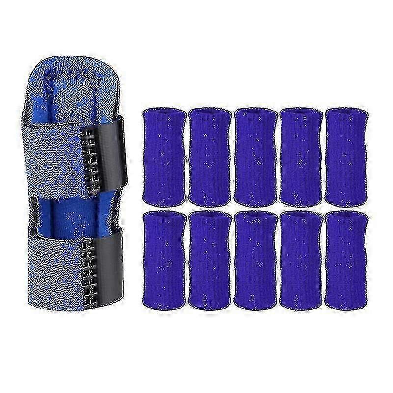Adjustable Finger Support Splint 10pcs Breathable Knitted Finger Guard Sleeve