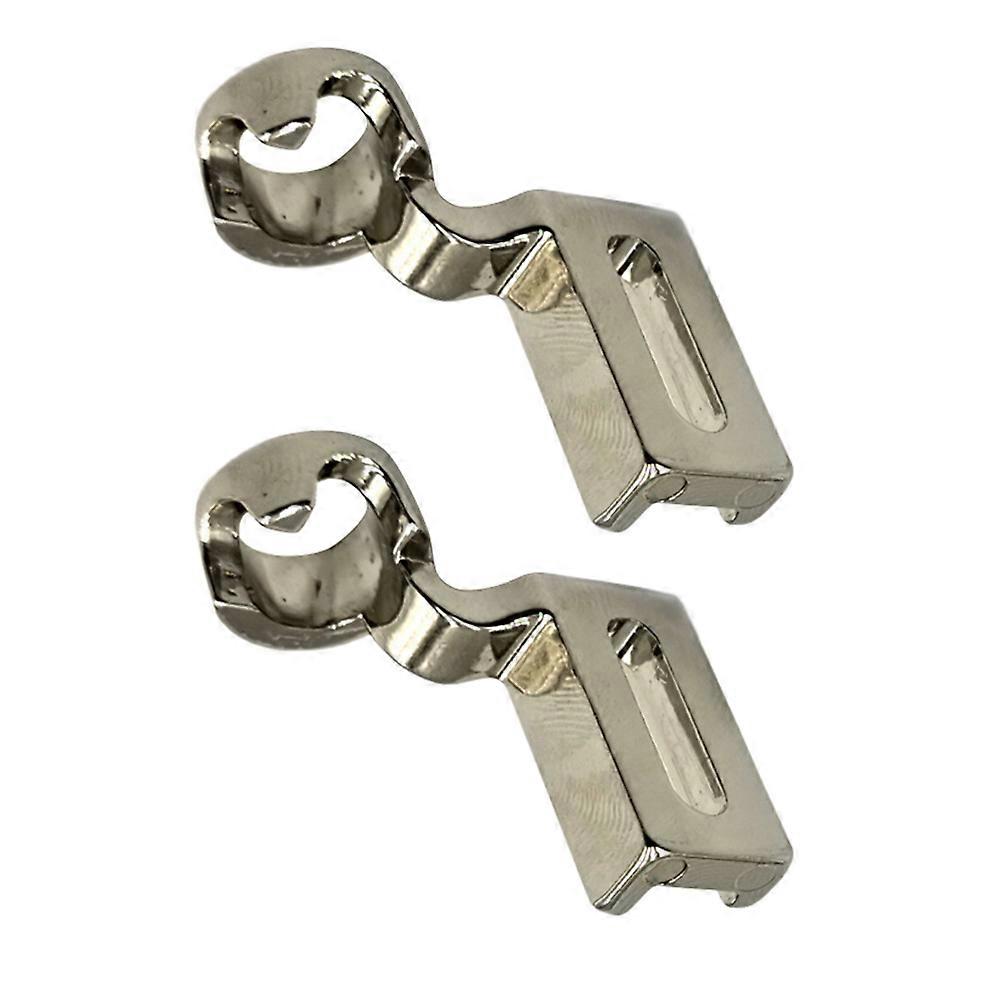 Sewing Machine Presser Feet Multi-Functional Home Use Silver 2Pcs