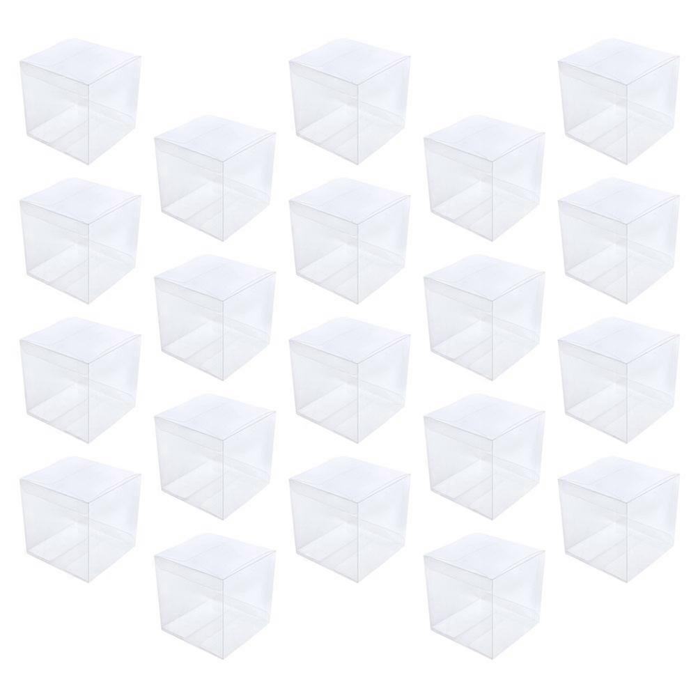 Transparent Clear Gift Boxes Plastic Packing Box for Gifts 30Pcs