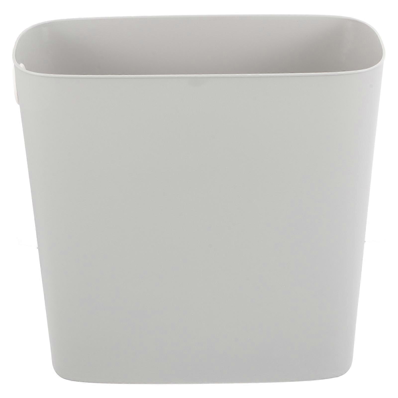 Slim Trash Can For Bathroom Simple Design Classic Color Narrow Space Storage 1Set