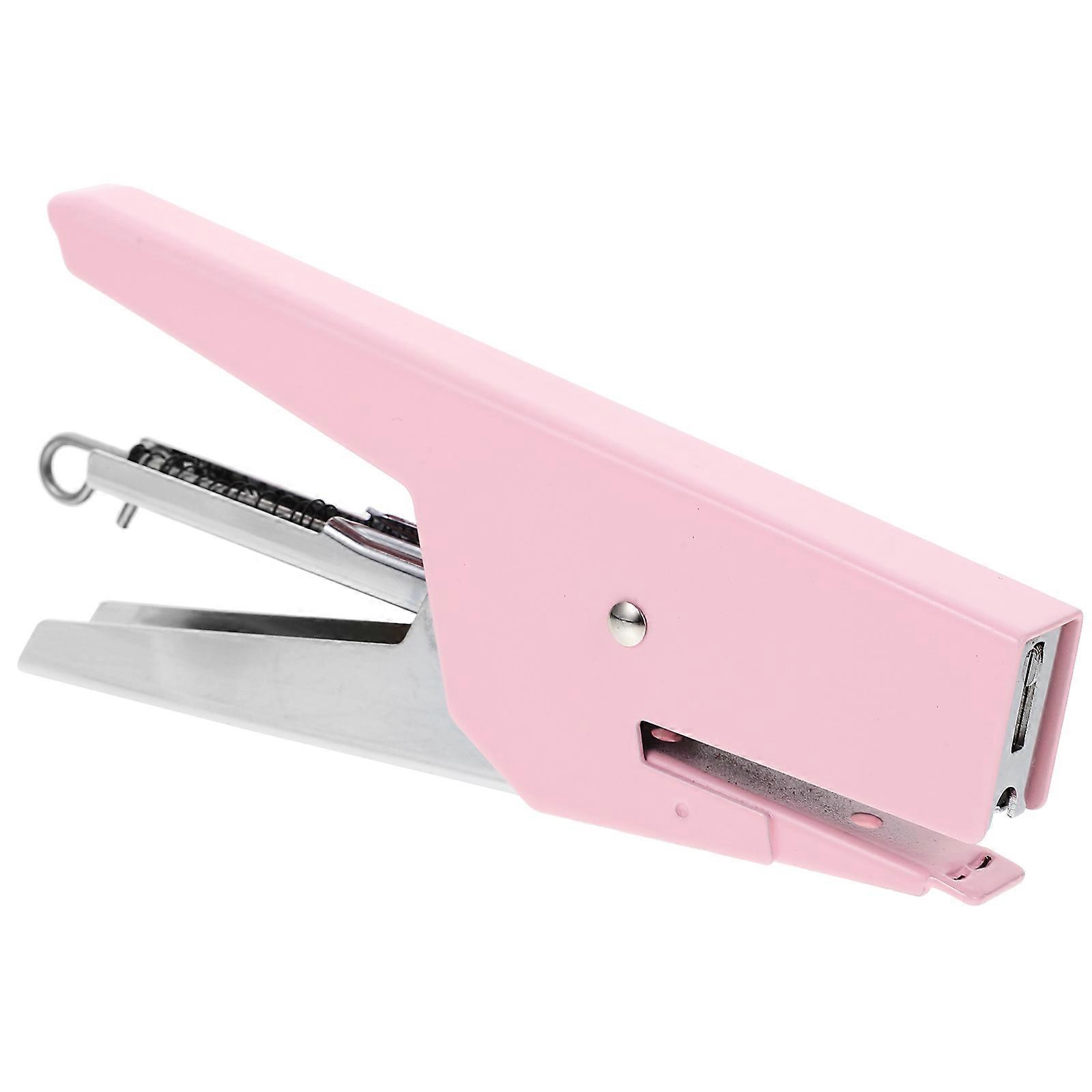 Mini Desk Metal Stapler Students Home Tasks Non-slip Support Feet Quick Stapling 1Pcs