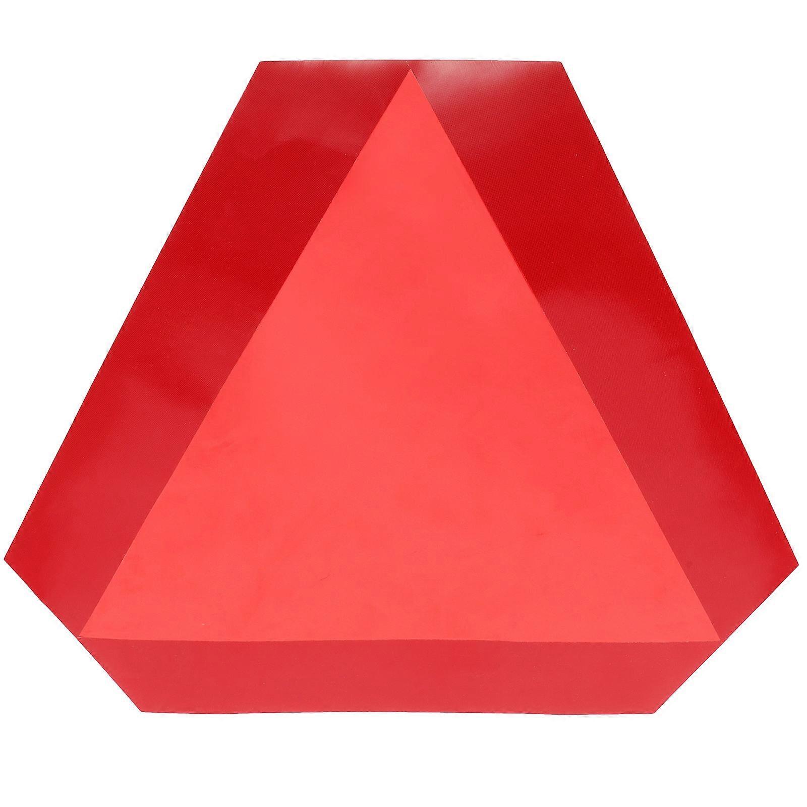 Vehicle Warning Triangle Reflective Safety Sign For Night Driving 41.50X36.00X0.10CM 1Pack