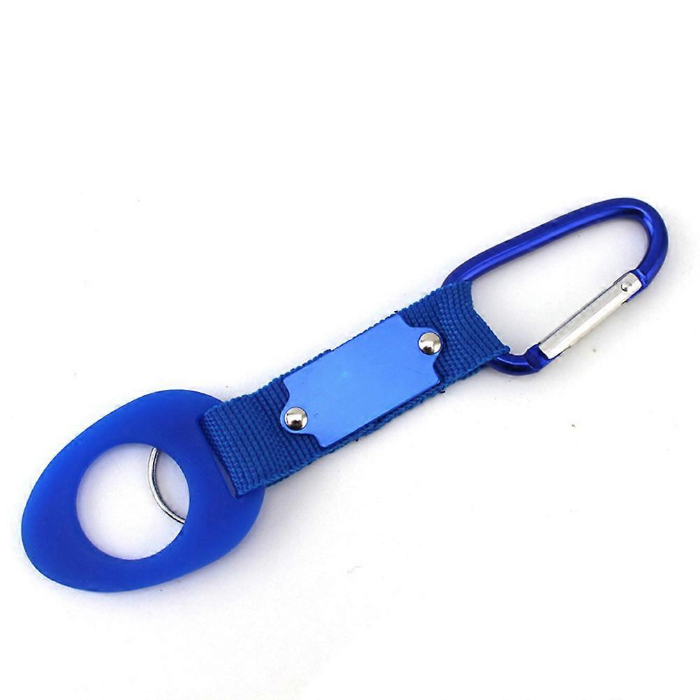 Water Bottle Carrier Clip Secure Attachment Lightweight Aluminum Clip for Traveling Exploring Blue 3Pcs