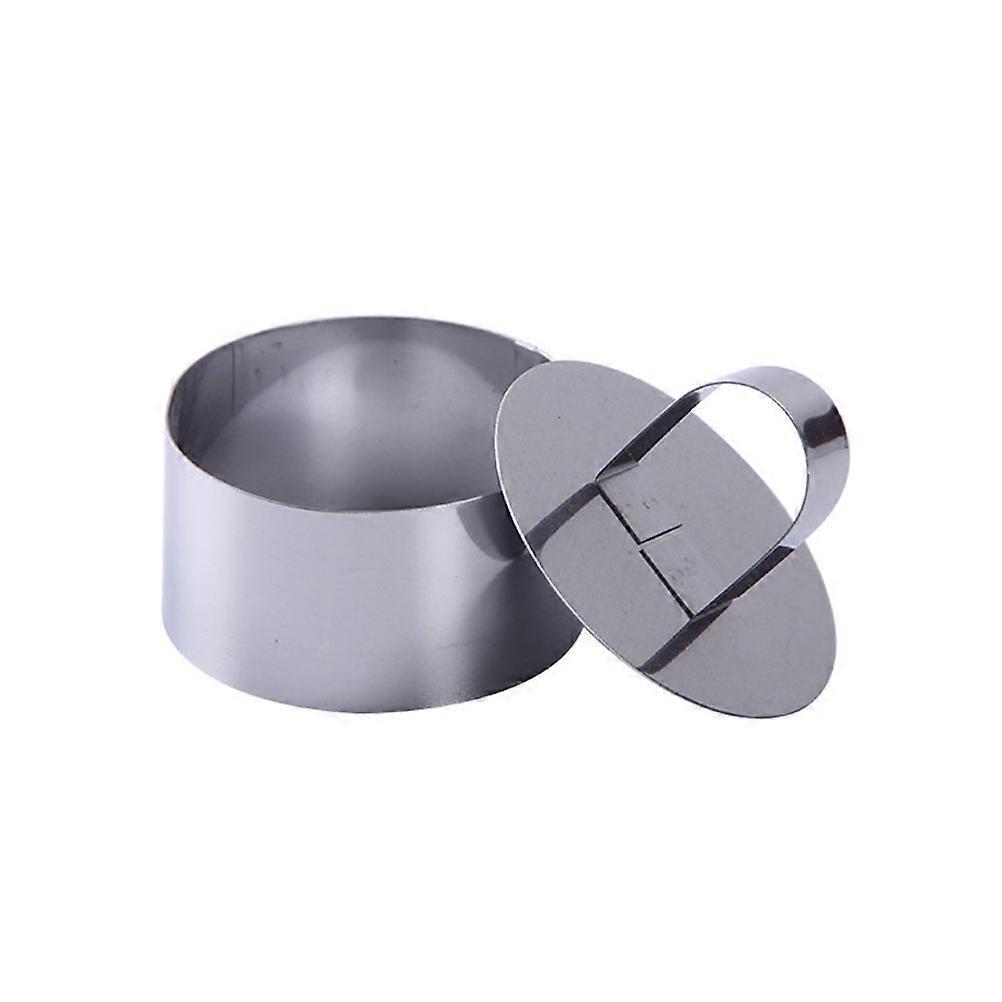 Stainless Steel Mousse Set For Baking Pastry Tool Silver Square Round Triangle Shapes Non-Stick 3Pcs