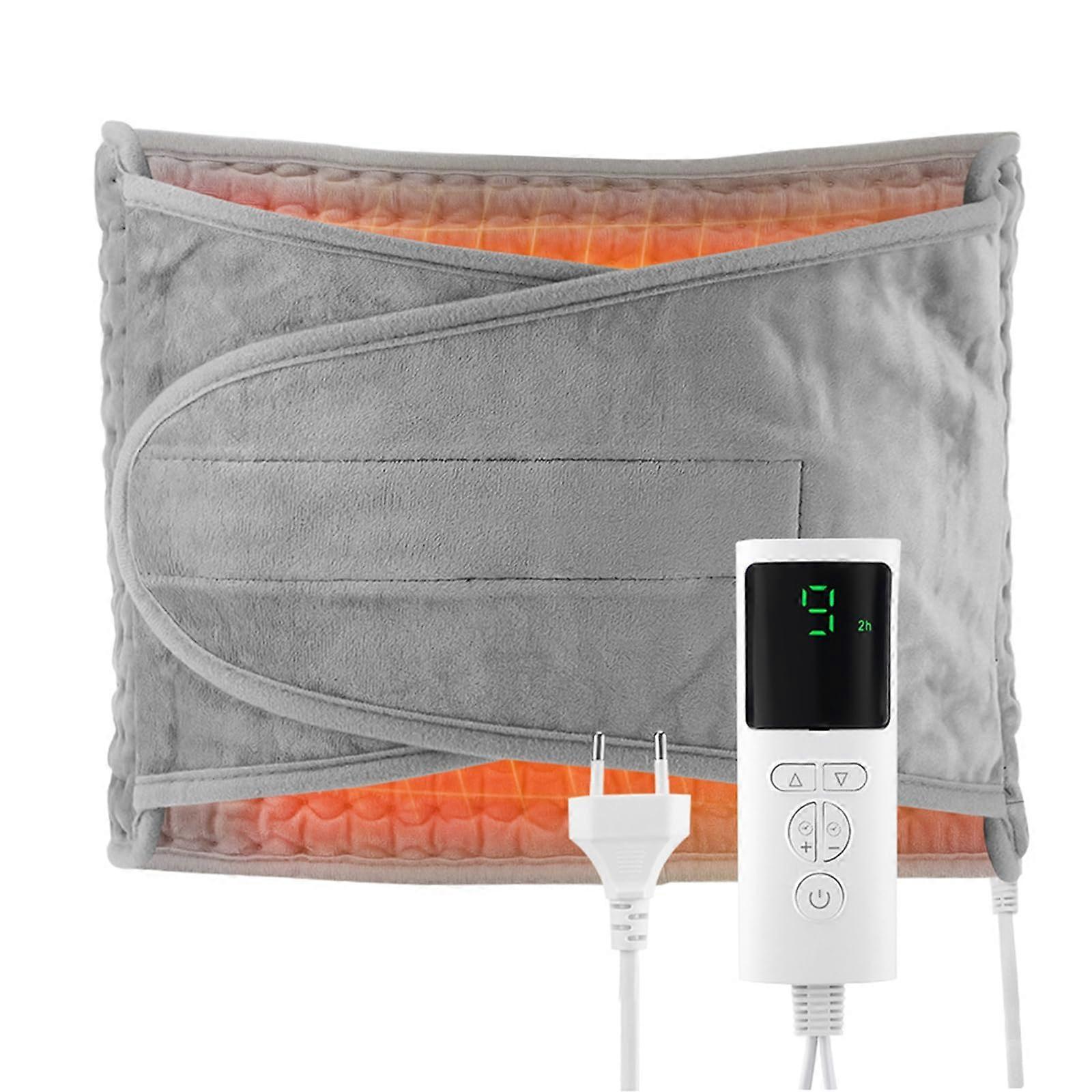 Electric Heating Pad, 120 x 30.5 cm, 9 Heat  4 Timing Settings, Quick Heating (Grey)