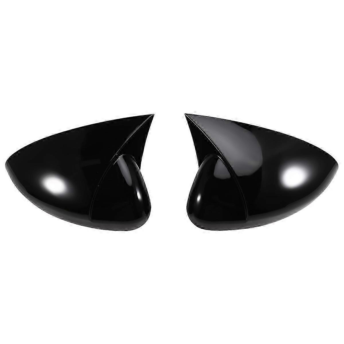 Protective Cover for Car Rearview Mirror ABS Shell Compatible with Certain Brands Gloss Black