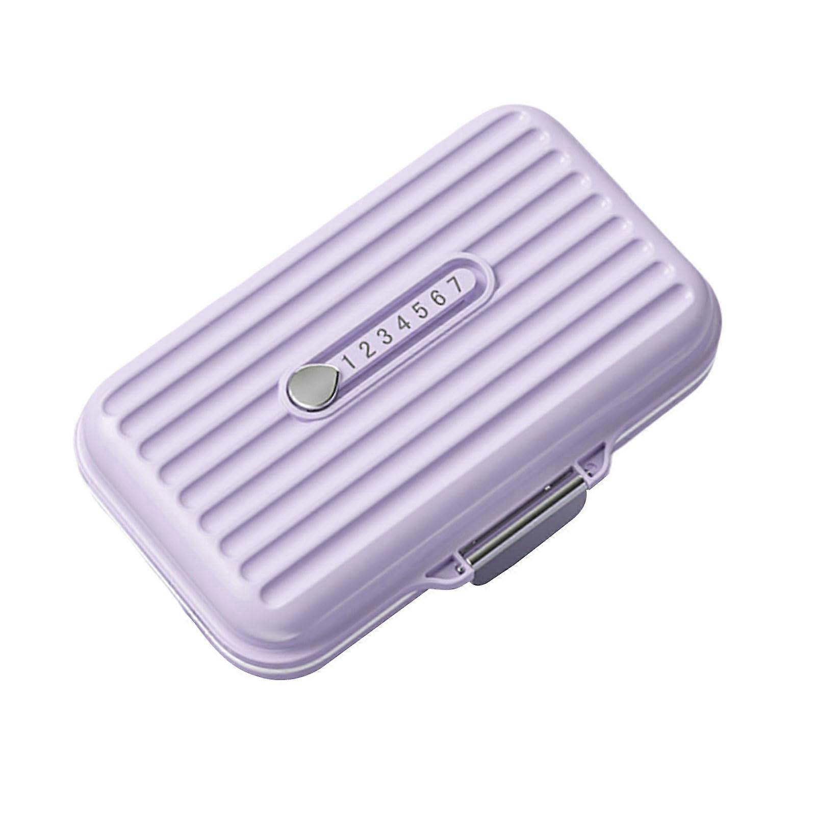 Pill Organizer Travel Case with 7 Compartments, Small Pill Holder for Medication and Jewelry Storage, Portable Design