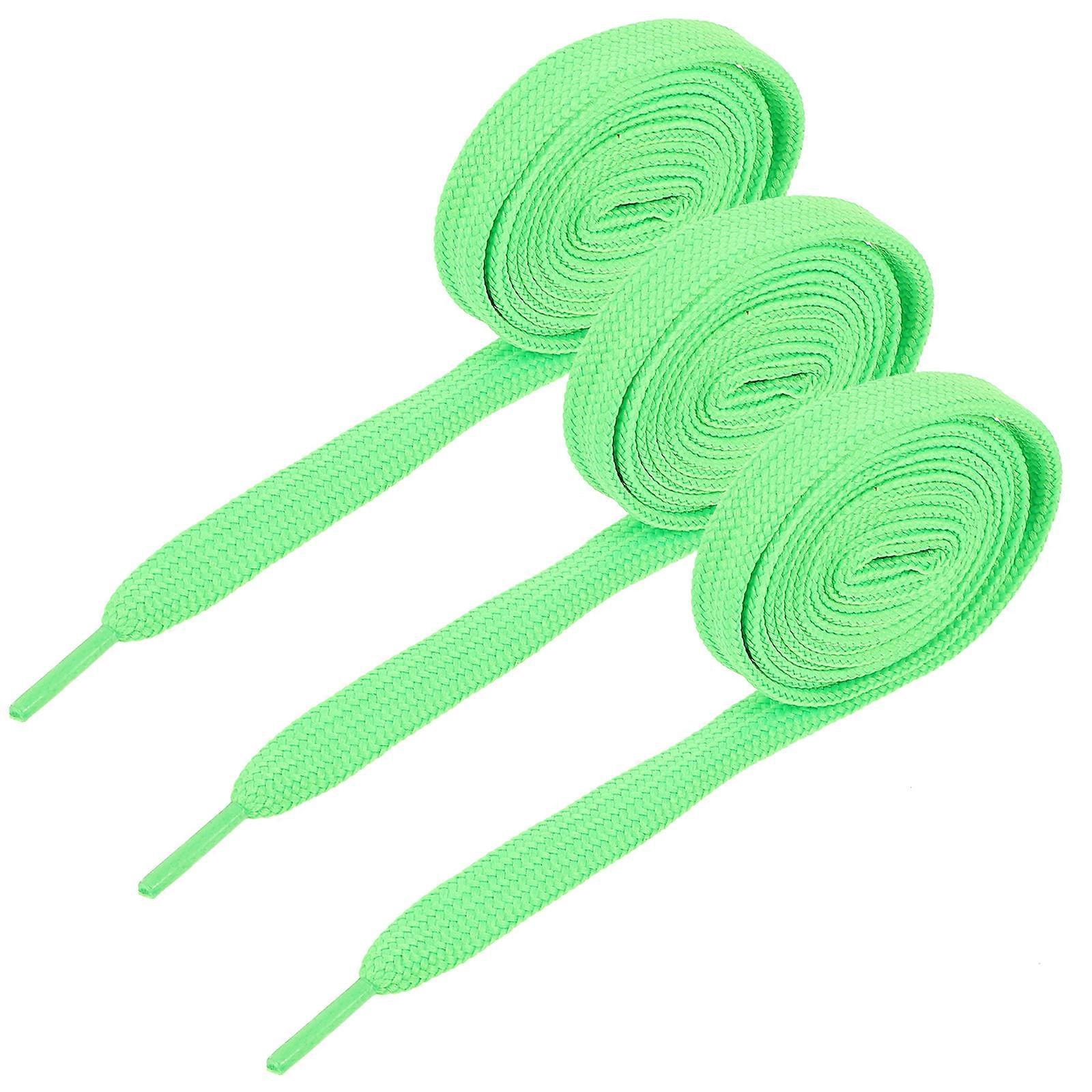 3 Pairs Durable Flat Sports Shoelaces – Stylish Replacement Laces for Sneakers, Running & Hockey Shoes – Assorted Colors for Everyday Wear