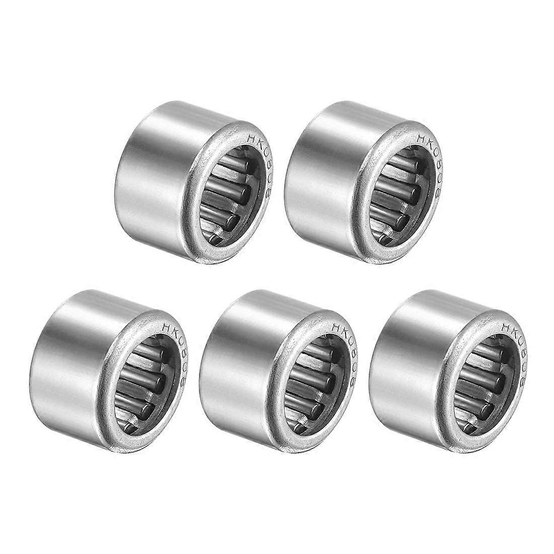 Needle Bearing XYWHPGV HK0808, 8 Mm Bore, 12 Mm Outer Diameter, 8 Mm Width, Chrome Steel Open End, Pack Of 5