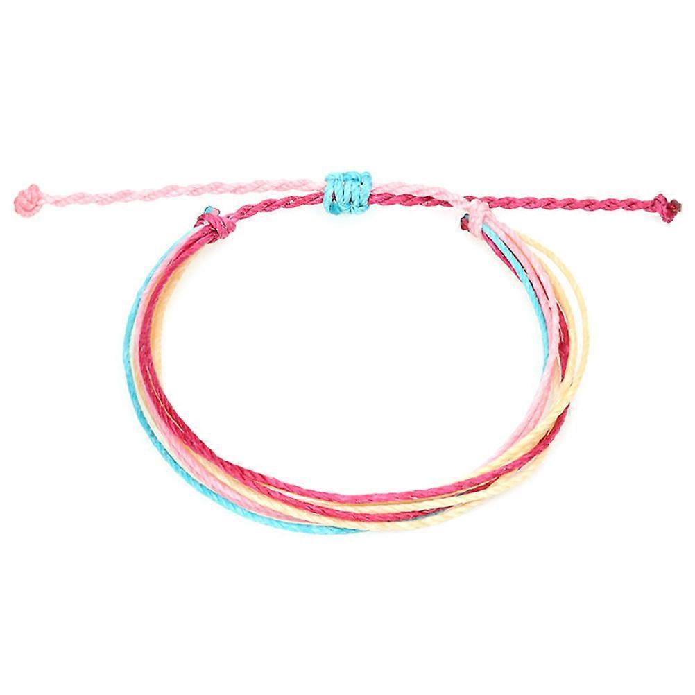 Waterproof Jewelry Bohemian Simple Bracelet Random Color without Repetition Adjustable Hand Strap 4Pcs