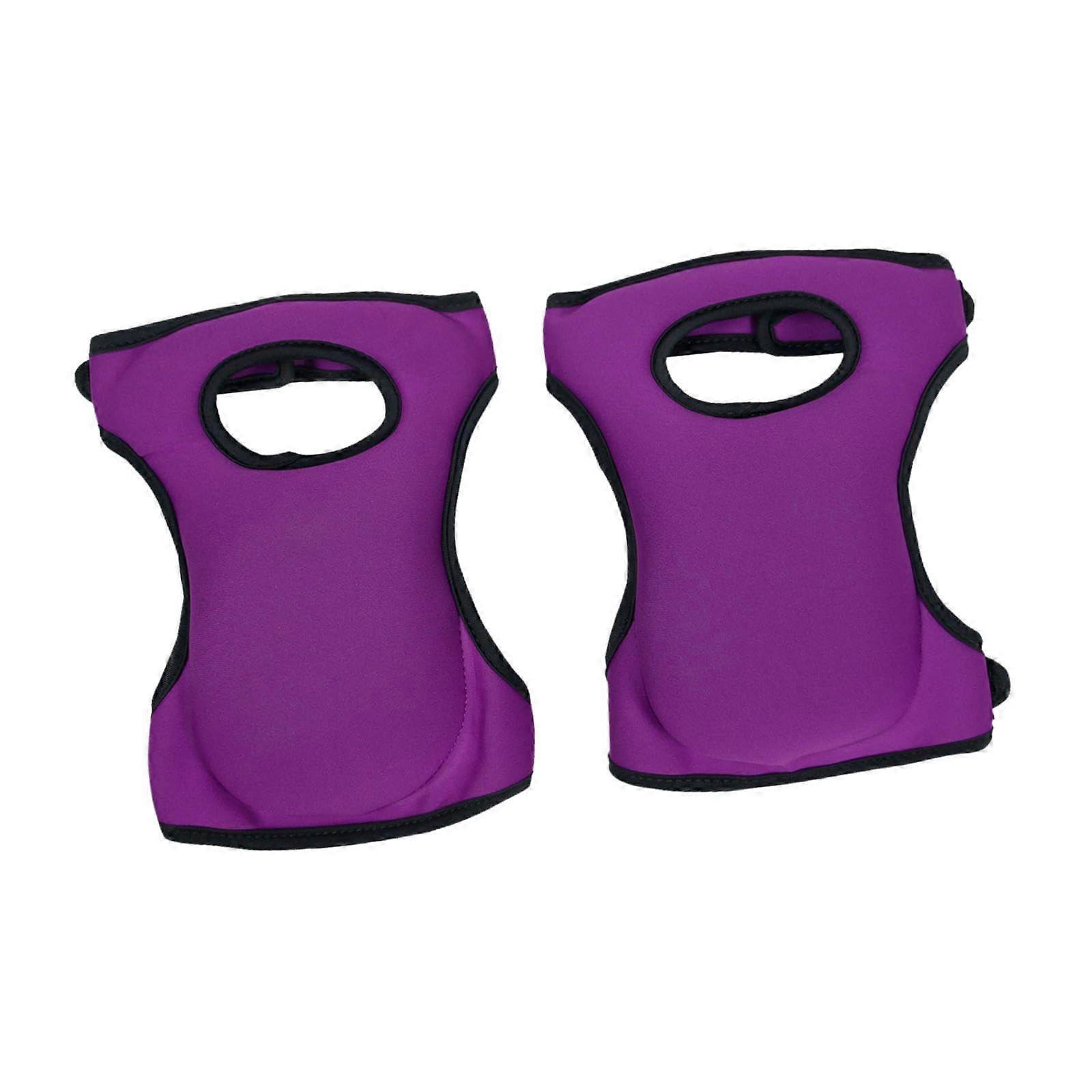 Kneepads Flooring Weeding Pads 2 Pieces Flexible Knee Protector For Home Use Yoga Exercise Scrubbing Floors Purple
