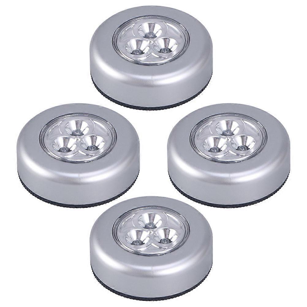 3-LED Touch Night Light 4Pcs Battery Operated Lighting Solution Perfect For Outdoor Activities And Indoor Spaces