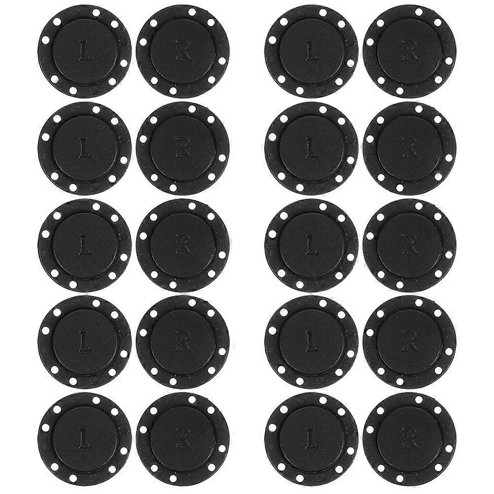 Magnetic Snap Buttons Sewing On Closure Fasteners Classic Design Round 2.60X2.60X0.20CM For Clothing Diy Craft 10 Pairs