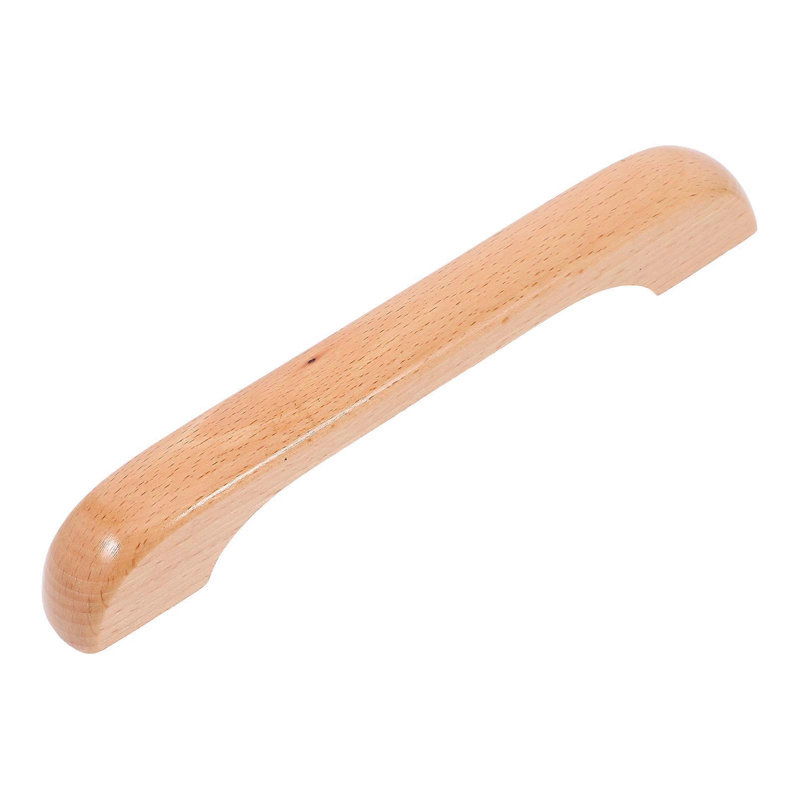 Wooden Cabinet Handles Light Brown Solid Wood Handcrafted Furniture Knobs for Decor 4.5 Inches