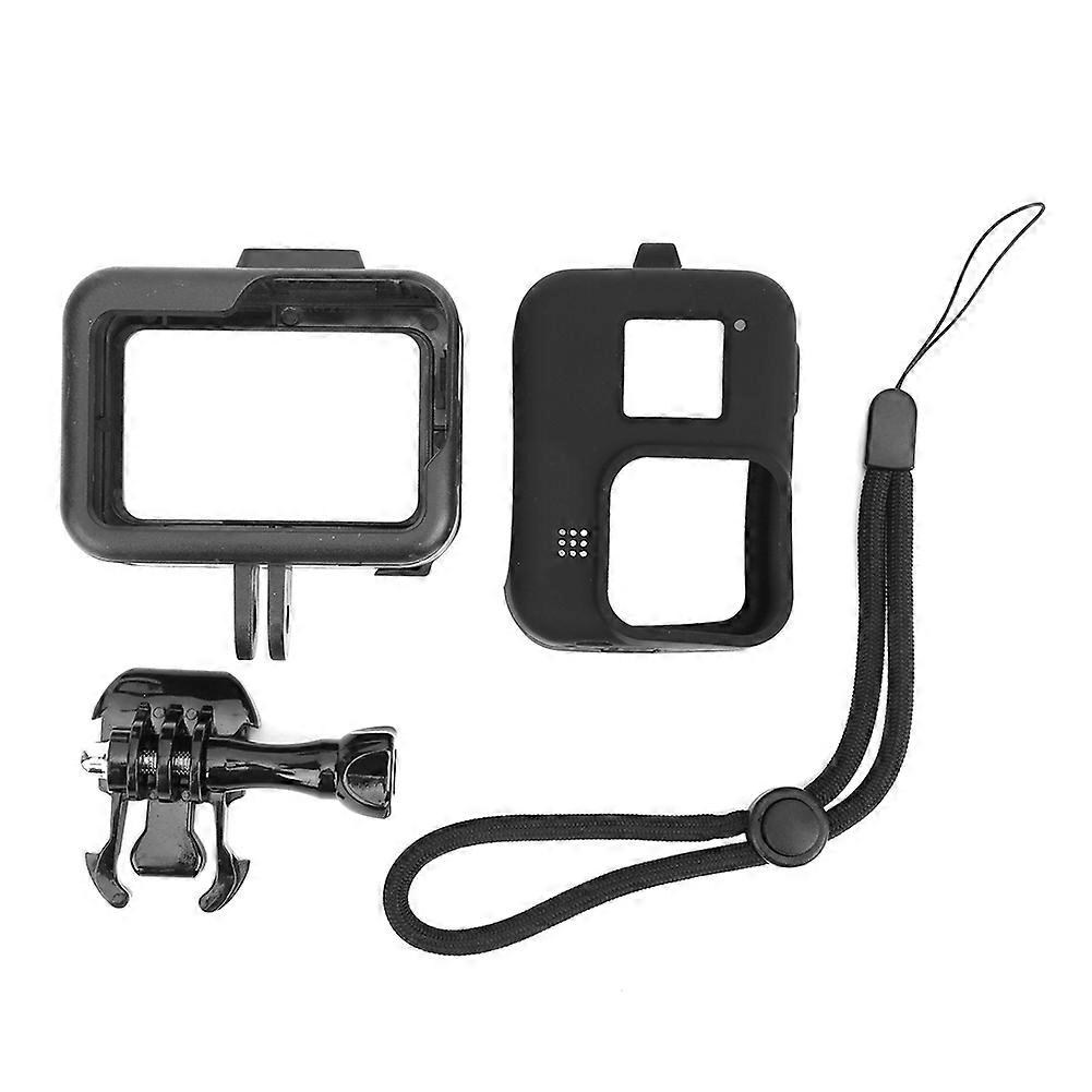 Silicon Cover Casing Protection Extension Frame Set Accessory for Gopro8 Action Camera