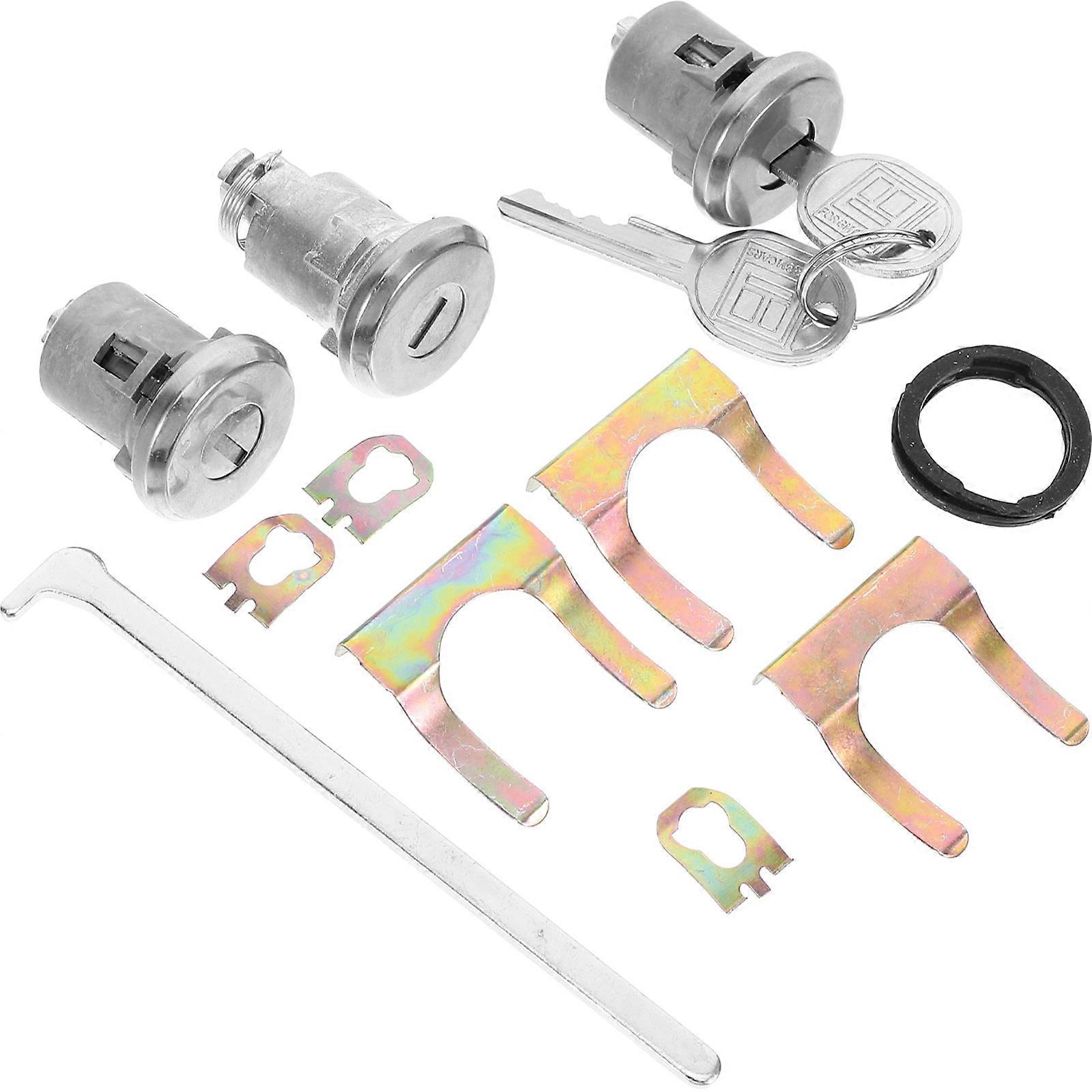 1 Set Door & Trunk Lock Cylinder with Key – Automotive Security, Weather Resistant & Easy Installation for Vehicle Protection