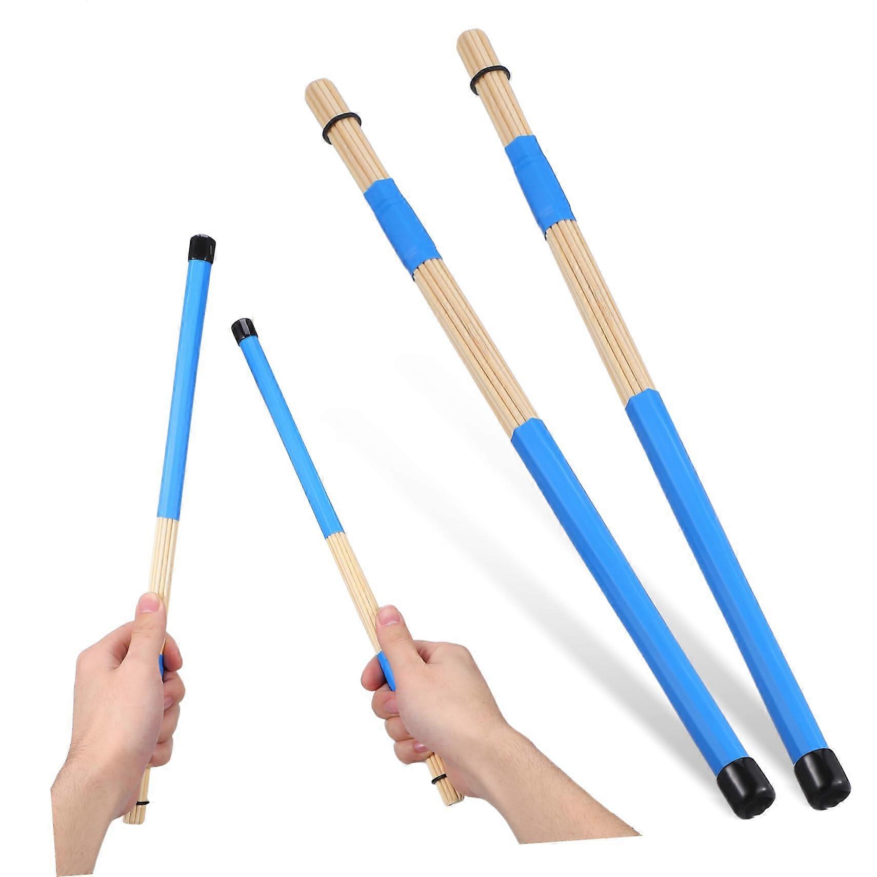 Bamboo Drumsticks 1 Pair - Durable Wooden Sticks For Drums - Random Color - For Practice And Performances