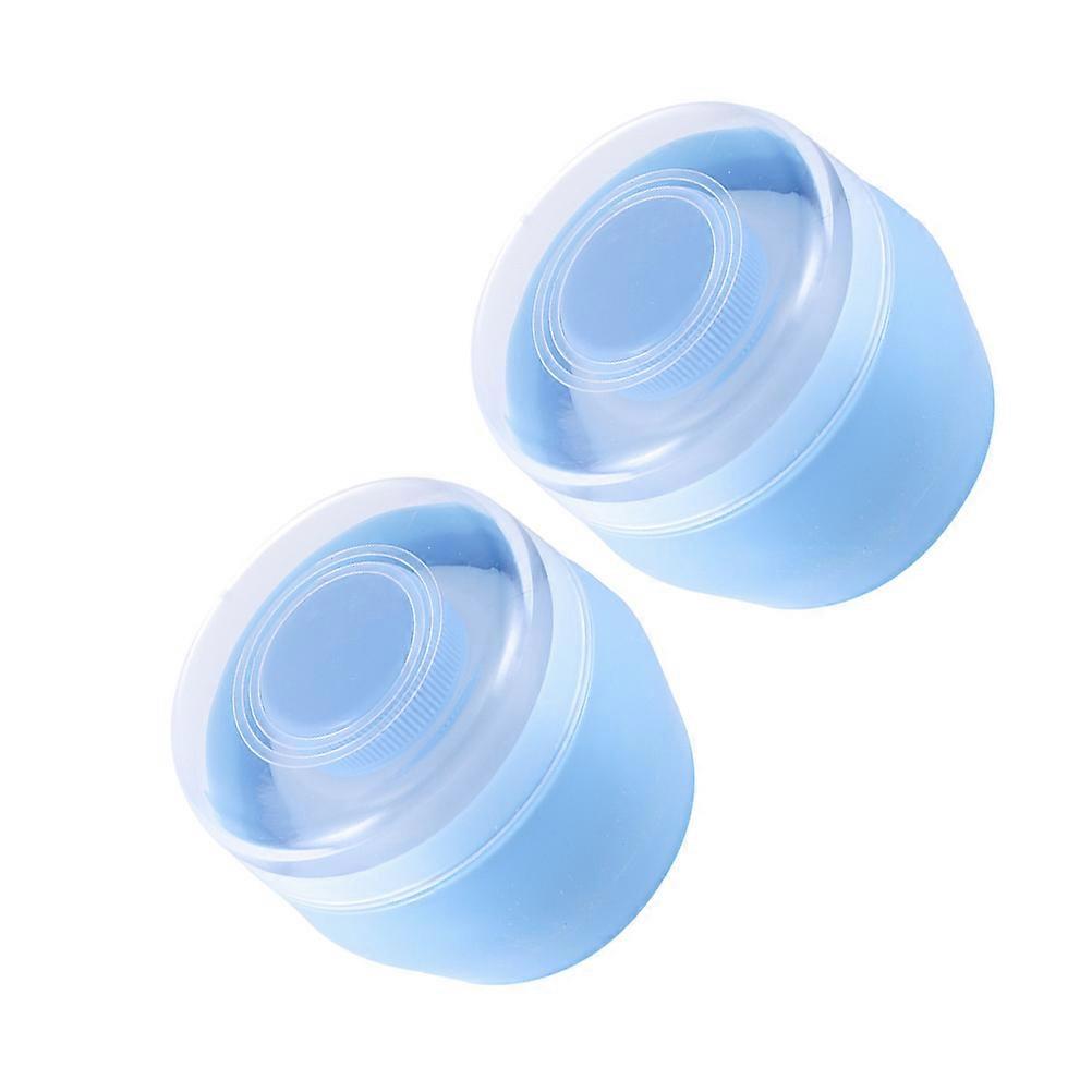 Portable Baby Talcum Powder Puff Set with Storage Boxes for Kids Body 2pcs