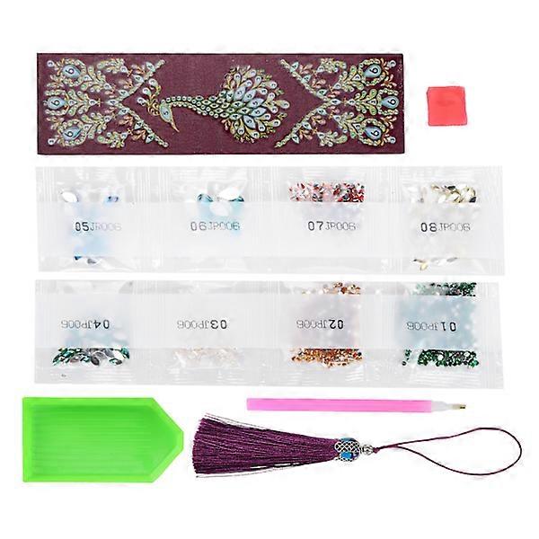 DIY Strass Gemälde Lesezeichen mit Quaste Bastelgeschenk
