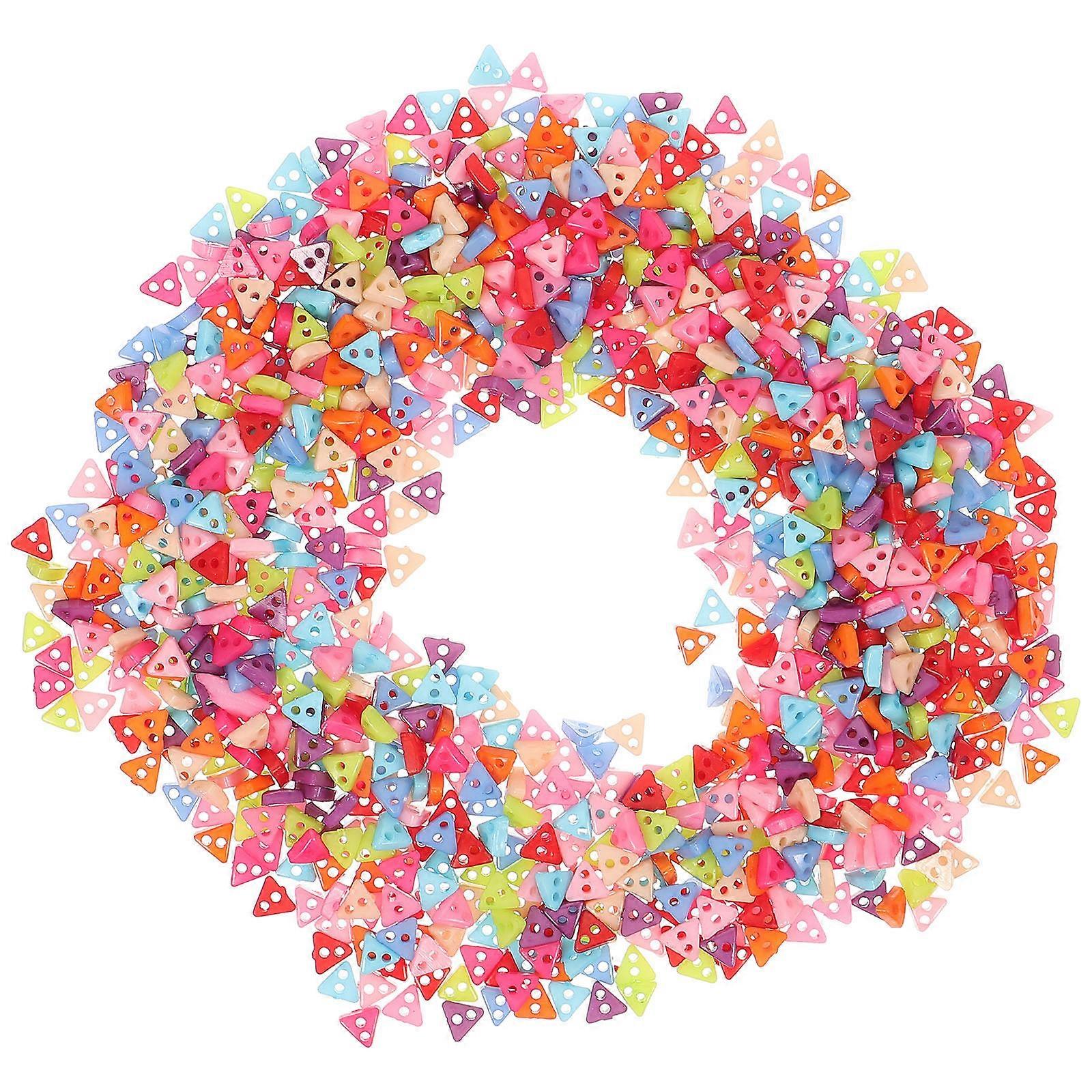 Cute Assorted Color Household Cartoon Style Buttons For Clothing Replacement And Crafts 1000Pcs