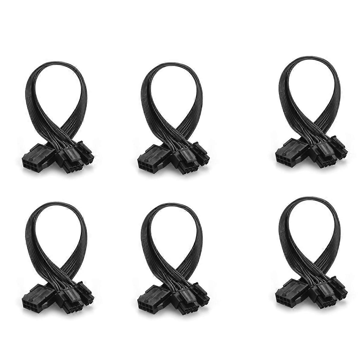 6X CPU 8 Pin Female to CPU ATX 8Pin + ATX 4 Pin Male Power Supply Converter Adapter Extension Cable