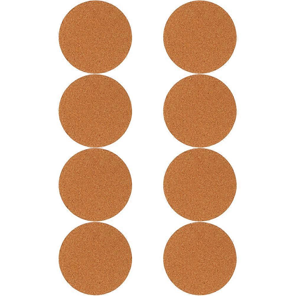 8pcs Round Cork Planter Pads with Versatile Flowerpot Mats for Indoor/Outdoor Use, Smooth Edges, Surface & Plant Protection, Durable & Non Fading