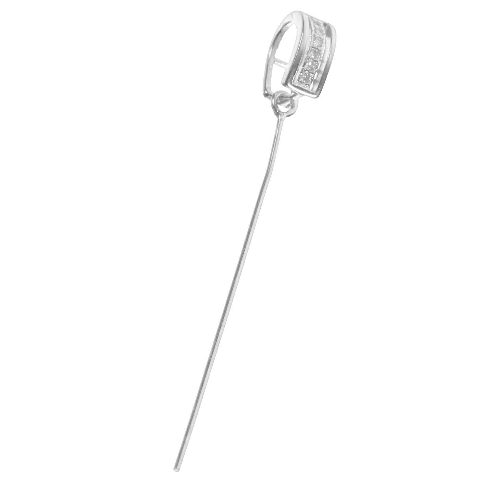 Silver Pendant Clasps for Jewelry Making 925 Silver Durable Connector for DIY Projects 0.5 Inch