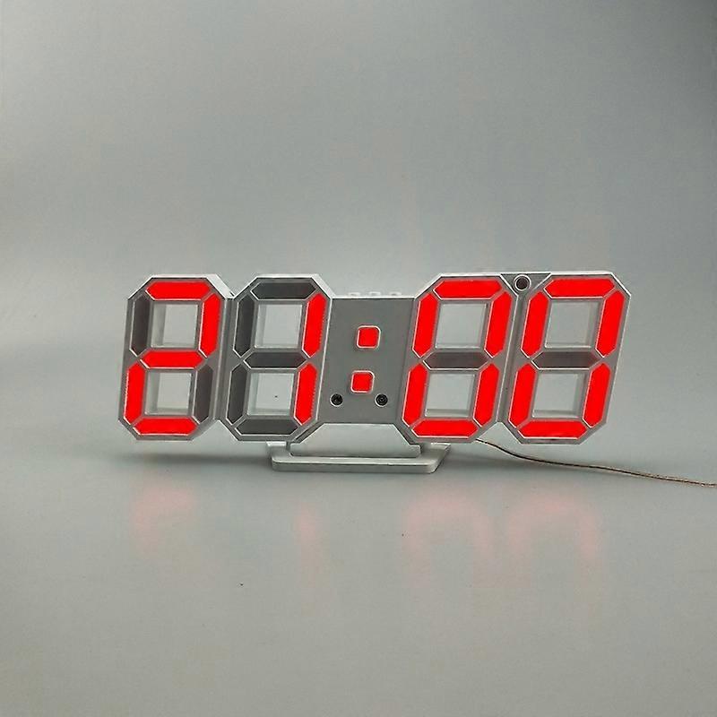 6609 Living Room 3D Wall Clock, Colour: Red Red
