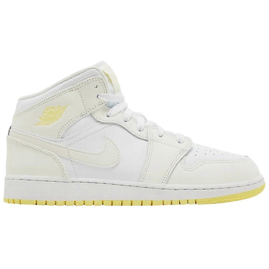 Nike Air Jordan 1 Mid (GS) White High Tops Youths