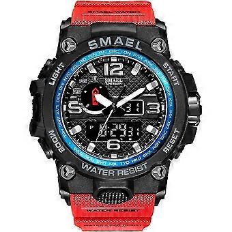 Herreklokker utendørs sport vanntett militærklokke taktisk digital analog armbåndsur dato multifunksjon ledet stor ansiktsalarm stoppeklokke for mann