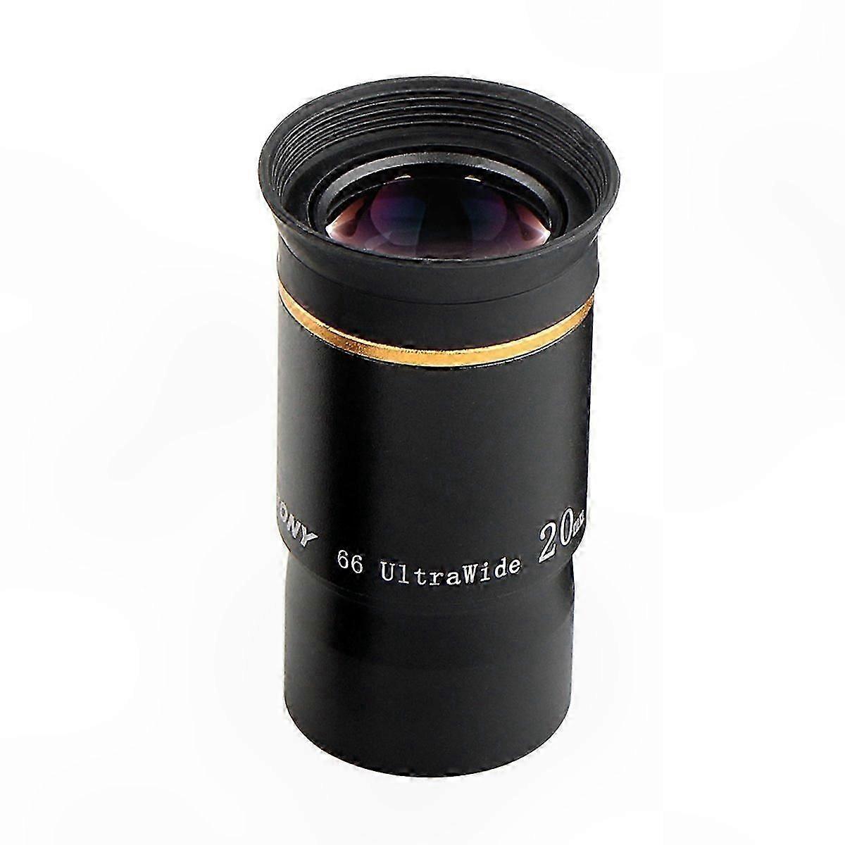 20mm 1.25" Telescope Eyepiece with 66 Wide Field of View for Astronomy Observation