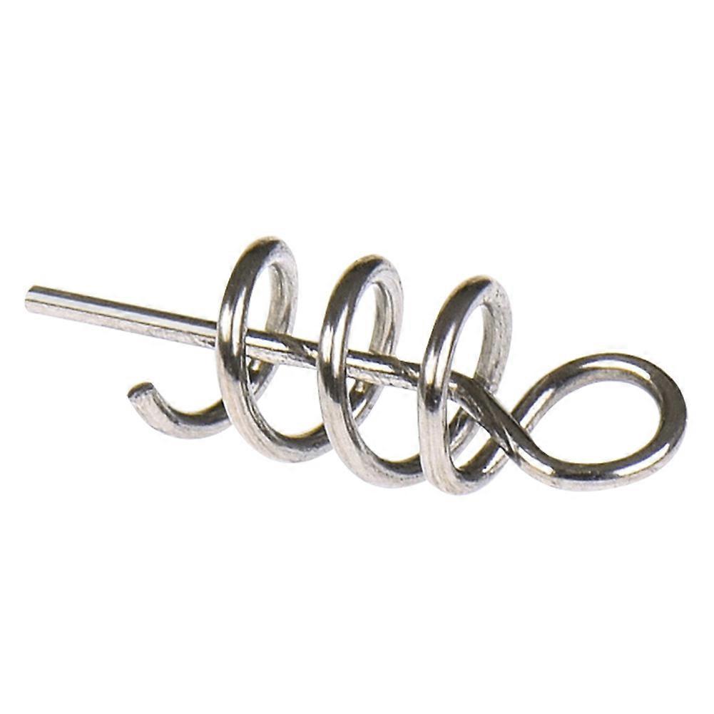 50 Pcs Spring Lock Pins Fishing Needle Hook for Soft Bait