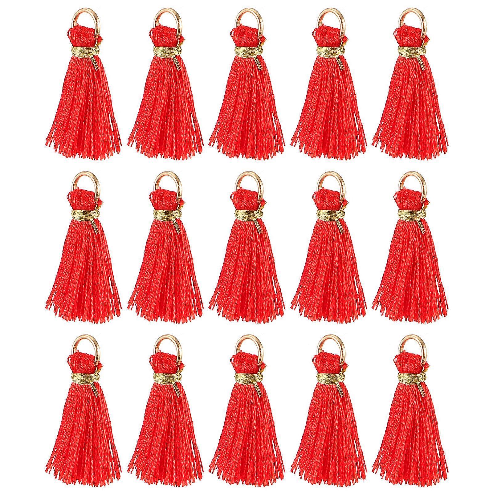 30 قطعة من المعلقات الشرابة الفريدة لسلاسل المفاتيح والحرف اليدوية وإكسسوارات المروحة