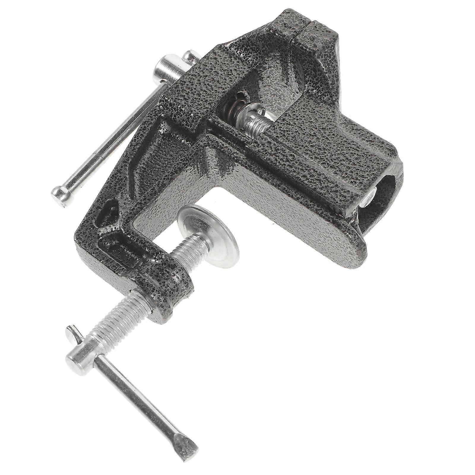 Compact Swivel Base Mini Table Vise for Woodworking – Durable Bench Clamp for Secure Grip and Workbench Projects