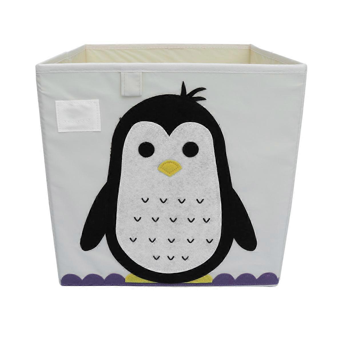 Stylish Cartoon Patterned Storage Organizer For Children In Room 33x33x33cm Space Saving 1Set