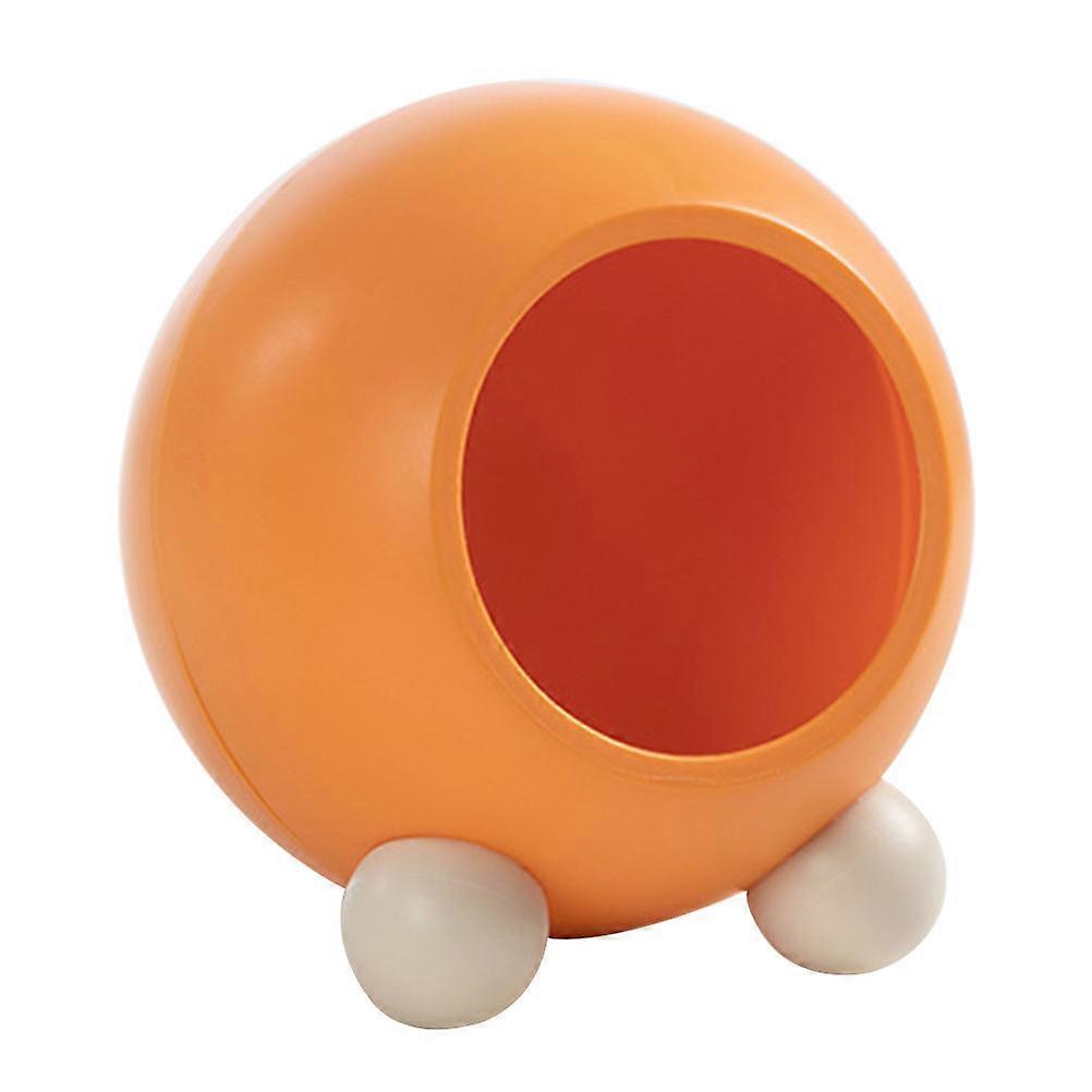 Orange Plastic Pet Bed for Hamsters and Small Animals Warm Nest Hideout for Pet Use