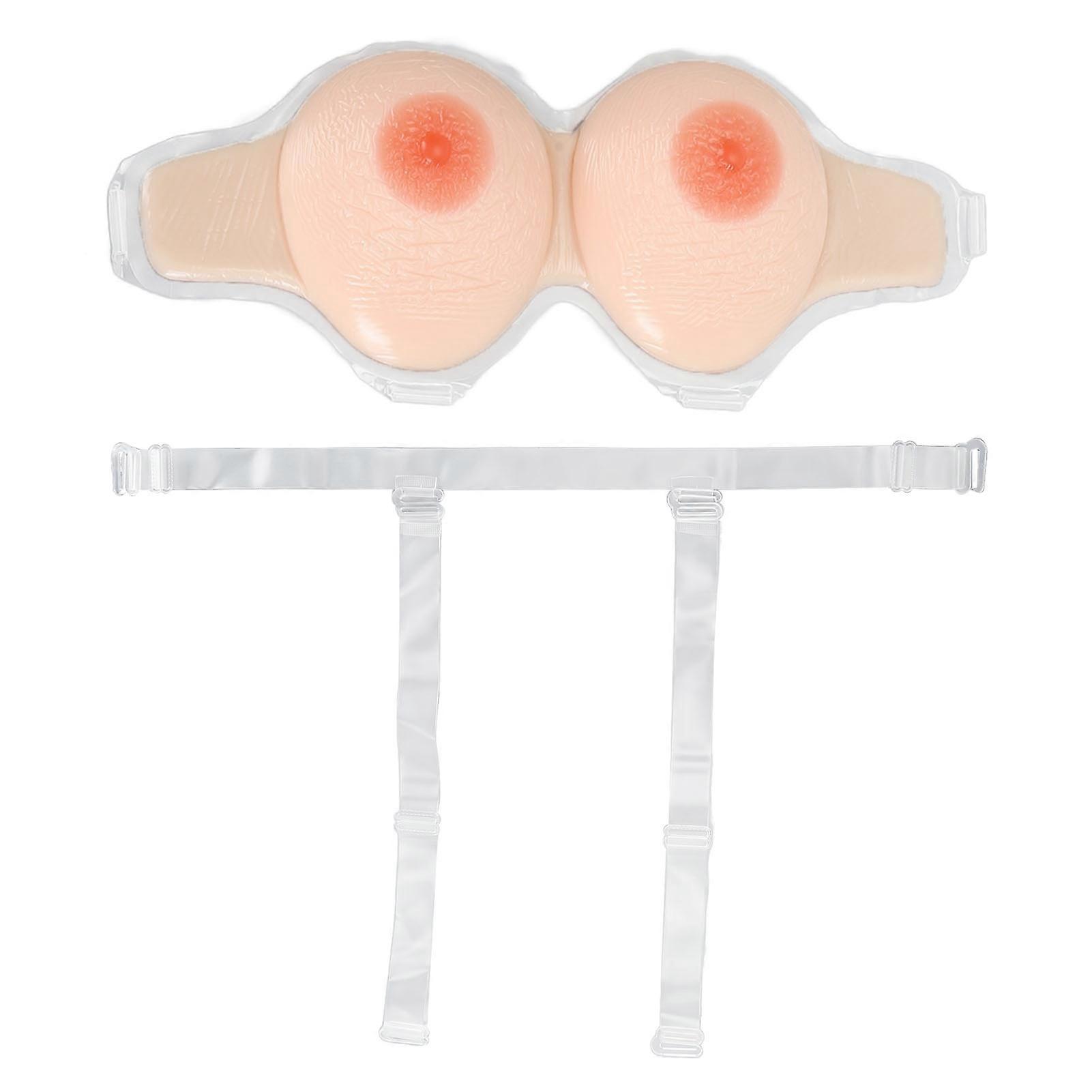 Tette protesiche a goccia ultra realistiche in silicone per mastectomia transgender Crossdressers colore della pelle bianca