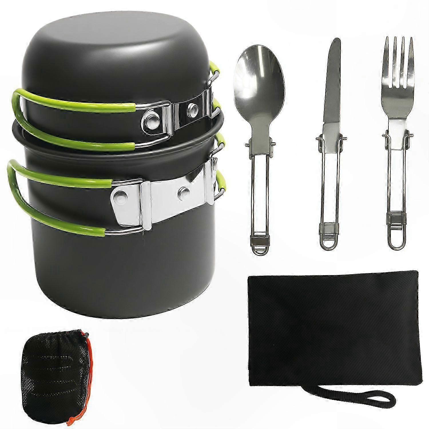 Cookware Set with Storage Bag for Camping and Outdoor Activities
