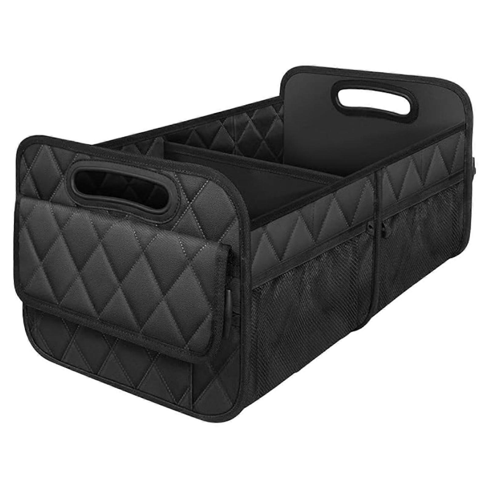 Faltbare Kofferraum-Aufbewahrungsbox 50L | Geteilter Organizer für Auto, Camping, Reisen, Einkaufen, Platzsparend