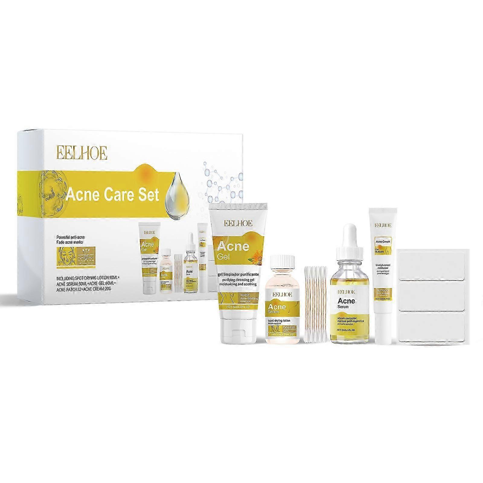 Acne Skin Care Set Skin Care For Acne Skin Is Suitable For Moisturizing And Beautify Soft Skin