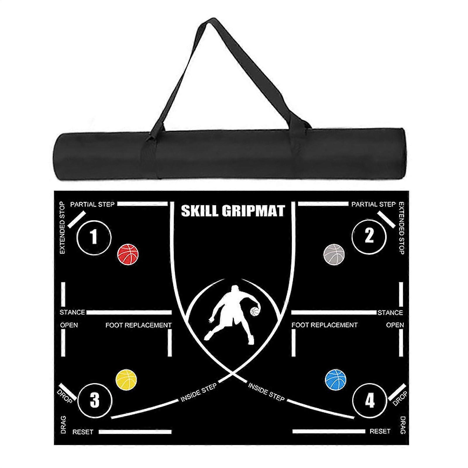 Agility Training Mat, Basketball Trainer, Footstep System, Lightweight Coordination Aid, 100 x 90 cm Mat Strap