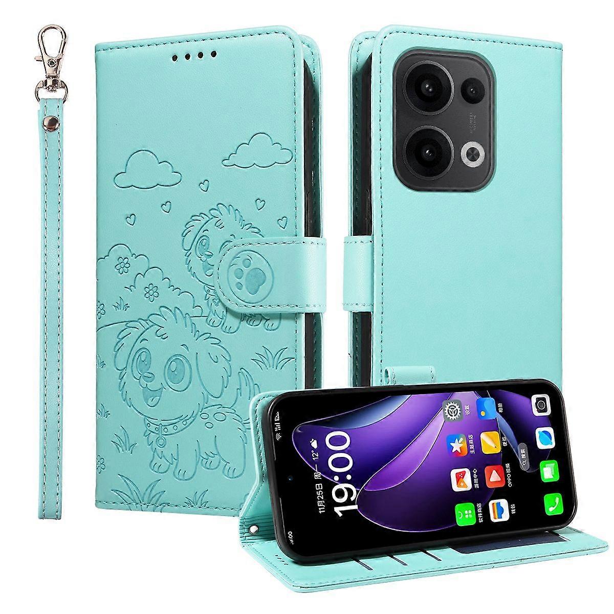 Case for OPPO Reno 14 5G RFID Protection and Shockproof Design Premium Multifunctional Leather Cover with Card Holder and Detachable Wrist Strap Compa