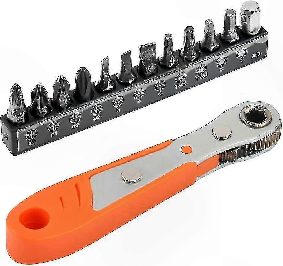 13-Piece Phillips Screwdriver Set with Ratchet Handle Ph2