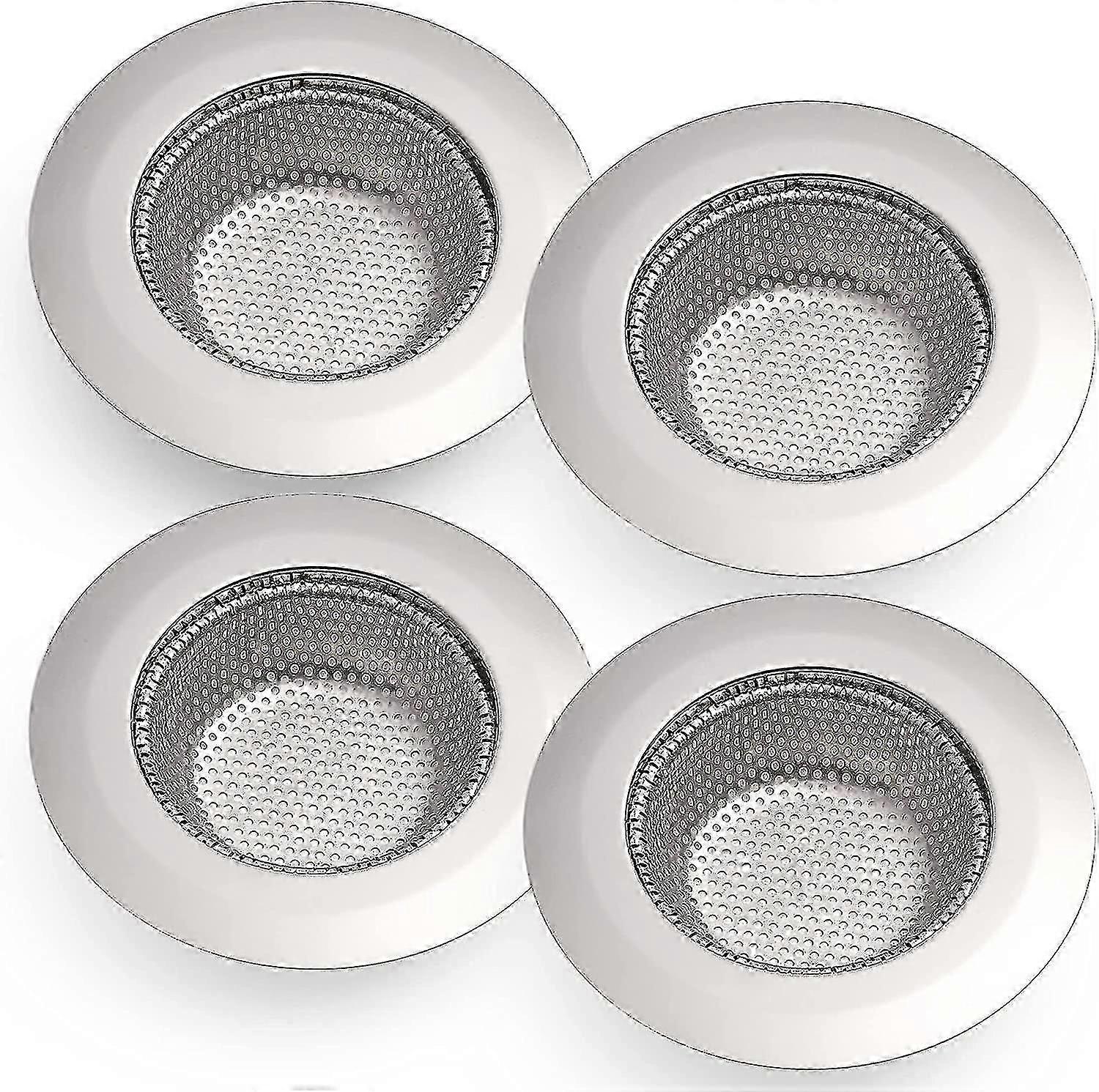 Kitchen Sink Strainer, 4 Pack Stainless Steel Drain Strainers, 4.5" Diameter